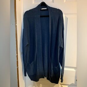 American Eagle Knit women’s  Cardigan Sweater -Navy Blue Lrg